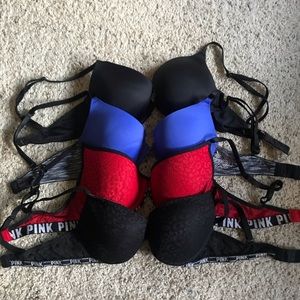 Bundle of PINK bras!